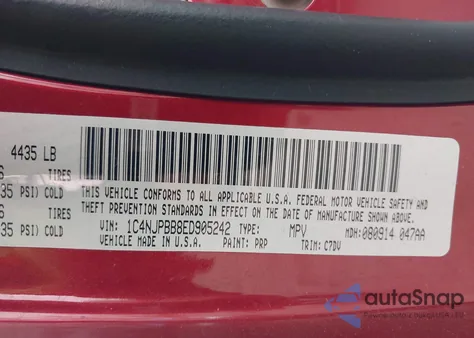 2014 Jeep Patriot Sport z USA, uszkodzony, nr VIN 1C4NJPBB8ED905242